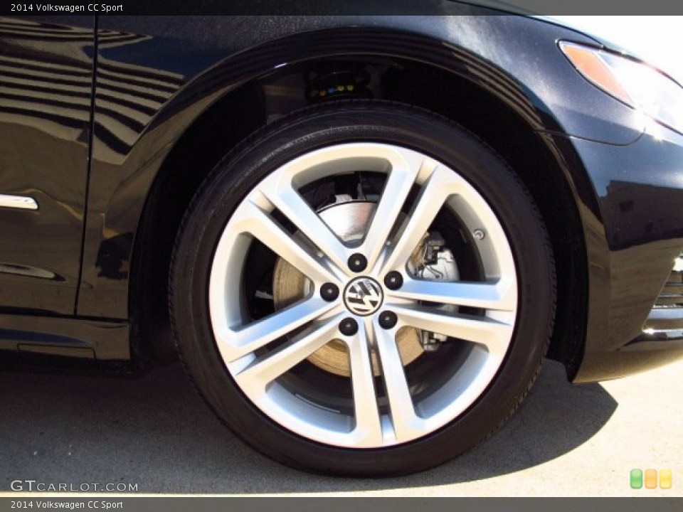 2014 Volkswagen CC Sport Wheel and Tire Photo #87195561