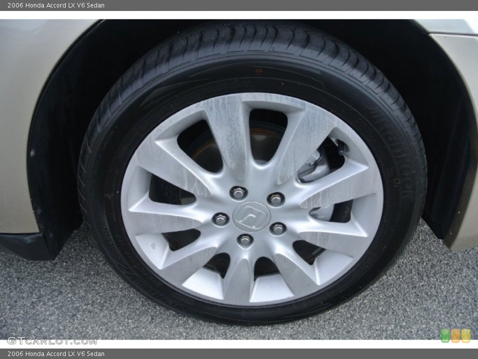 2006 Honda Accord LX V6 Sedan Wheel and Tire Photo #87202362