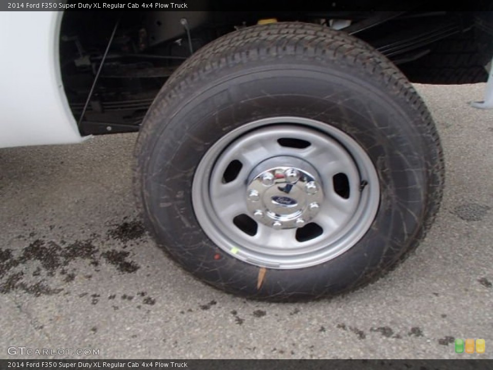 2014 Ford F350 Super Duty XL Regular Cab 4x4 Plow Truck Wheel and Tire Photo #87230586
