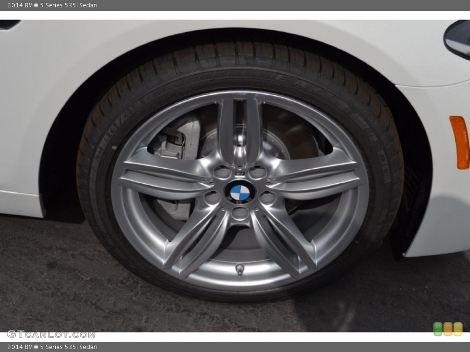 2014 BMW 5 Series 535i Sedan Wheel and Tire Photo #87235113