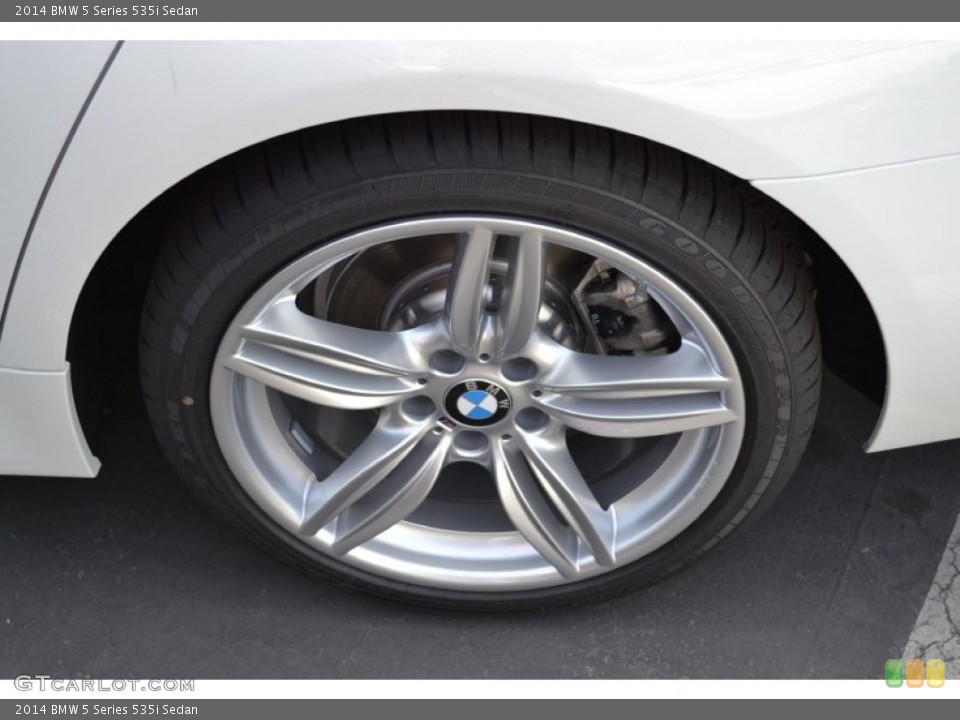 2014 BMW 5 Series 535i Sedan Wheel and Tire Photo #87235248