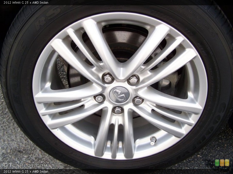 2012 Infiniti G 25 x AWD Sedan Wheel and Tire Photo #87317857