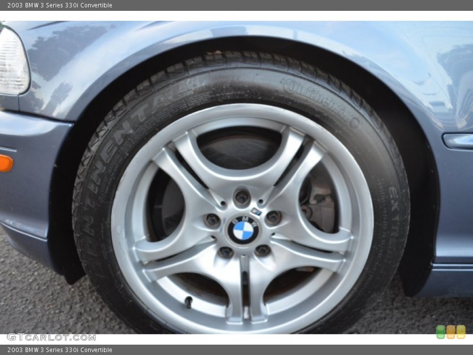 2003 BMW 3 Series 330i Convertible Wheel and Tire Photo #87336364