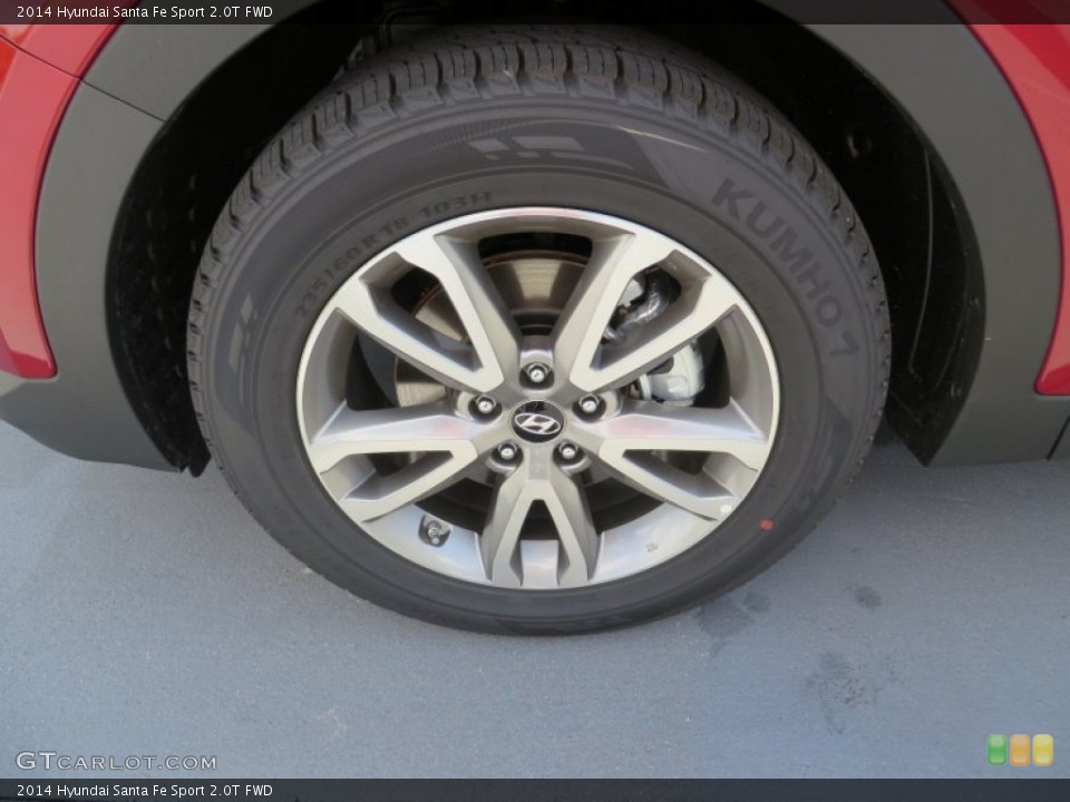 2014 Hyundai Santa Fe Sport 2.0T FWD Wheel and Tire Photo #87350641