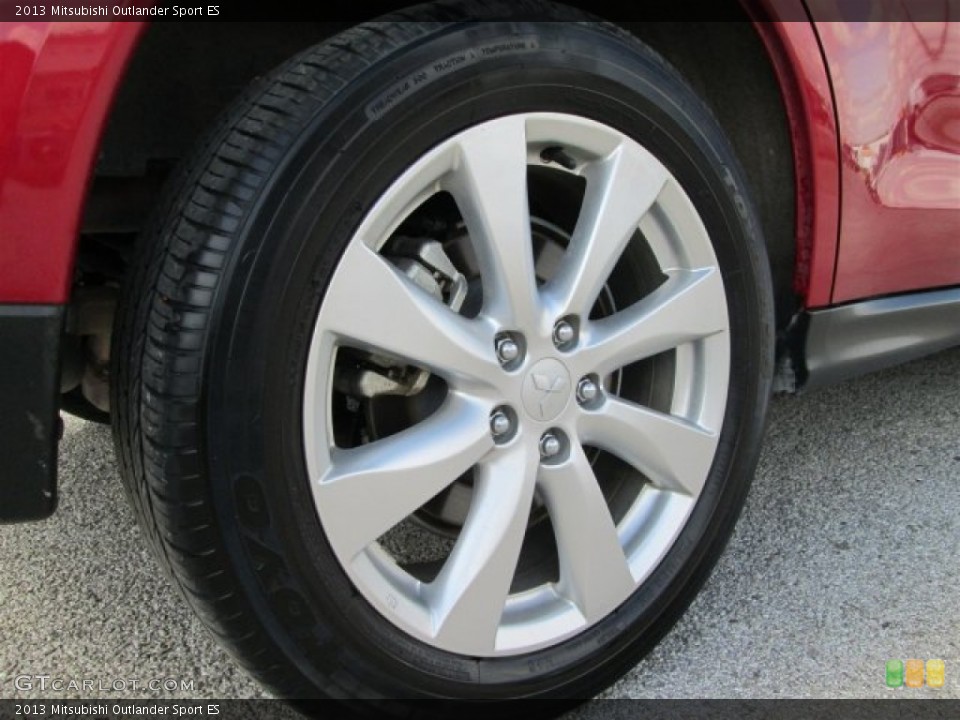 2013 Mitsubishi Outlander Sport ES Wheel and Tire Photo #87371416