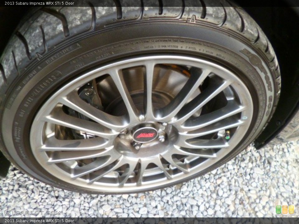 2013 Subaru Impreza WRX STi 5 Door Wheel and Tire Photo #87371902