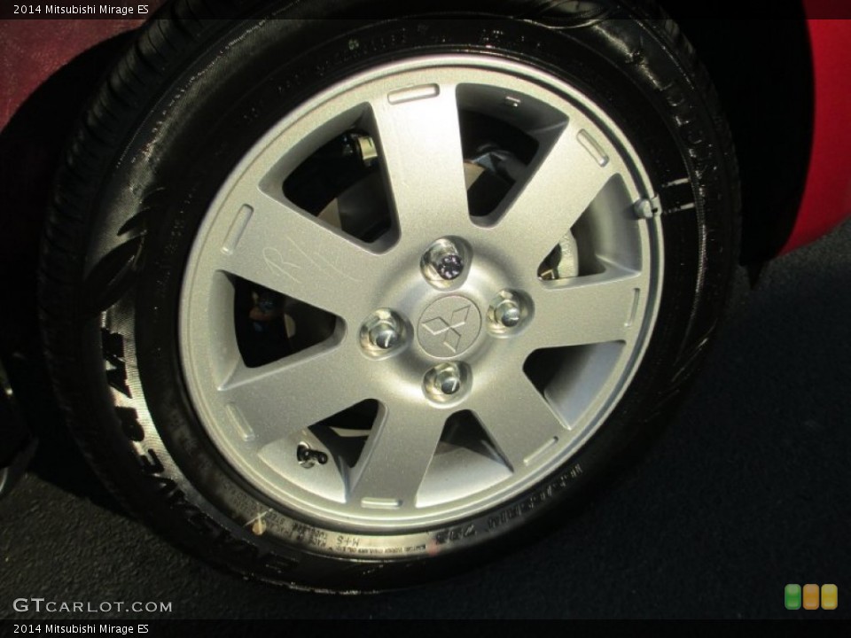 2014 Mitsubishi Mirage ES Wheel and Tire Photo #87386017