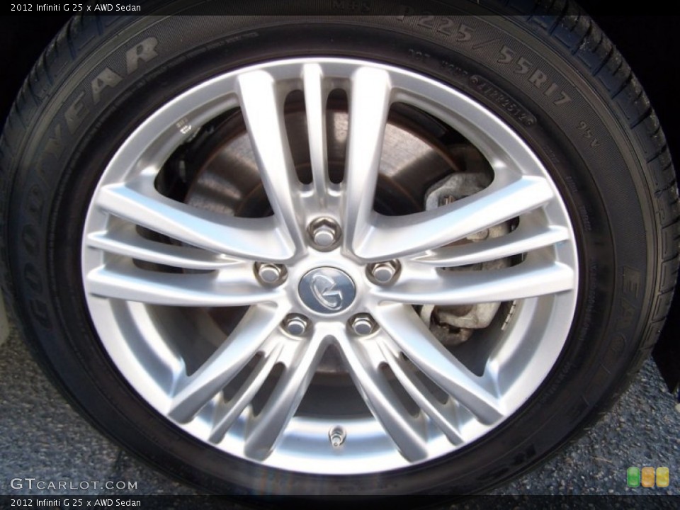 2012 Infiniti G 25 x AWD Sedan Wheel and Tire Photo #87391613