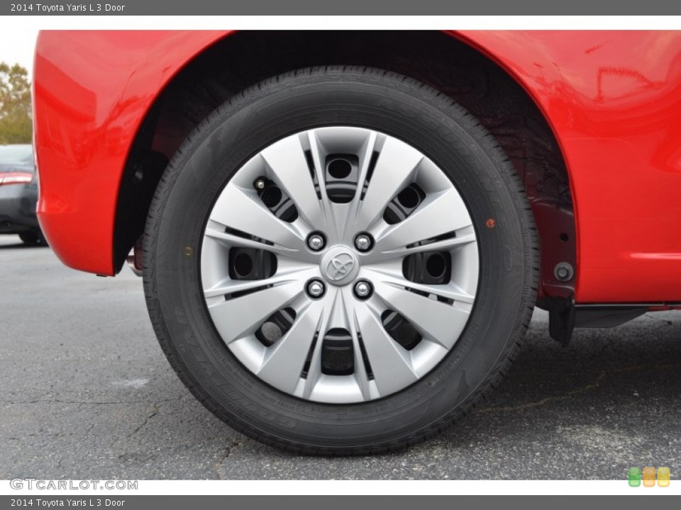 2014 Toyota Yaris L 3 Door Wheel and Tire Photo #87430658
