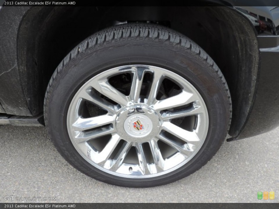 2013 Cadillac Escalade ESV Platinum AWD Wheel and Tire Photo #87446846