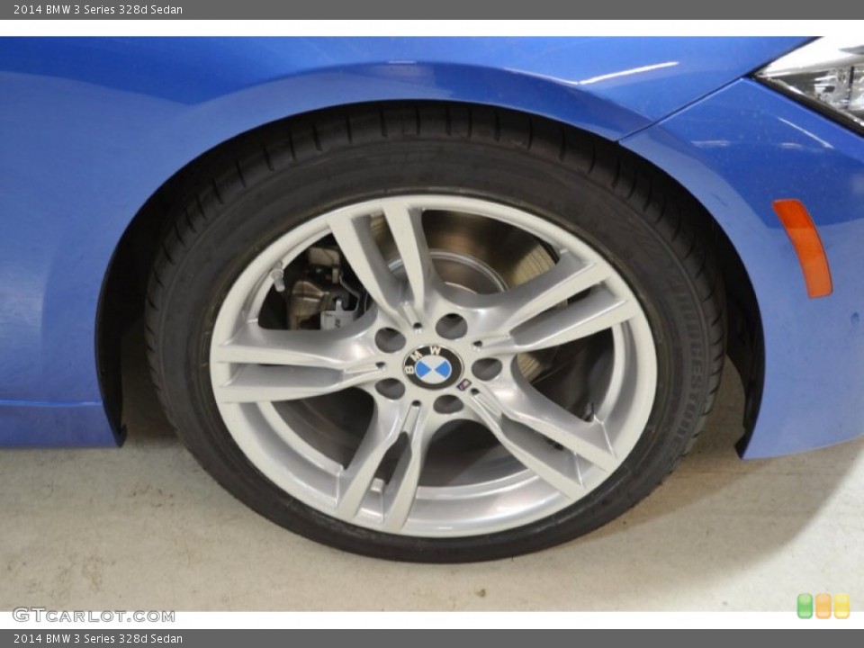 2014 BMW 3 Series 328d Sedan Wheel and Tire Photo #87452973