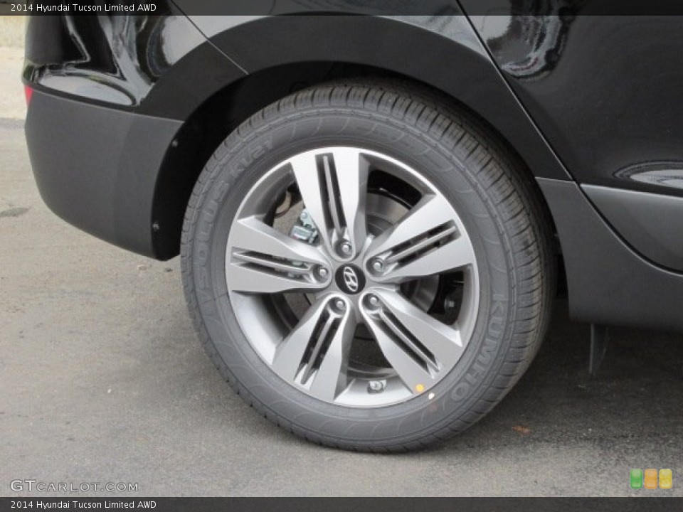 2014 Hyundai Tucson Limited AWD Wheel and Tire Photo #87455885