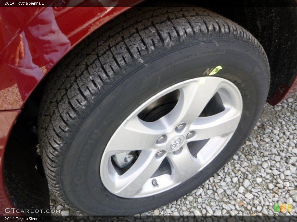 2014 Toyota Sienna L Wheel and Tire Photo #87466202