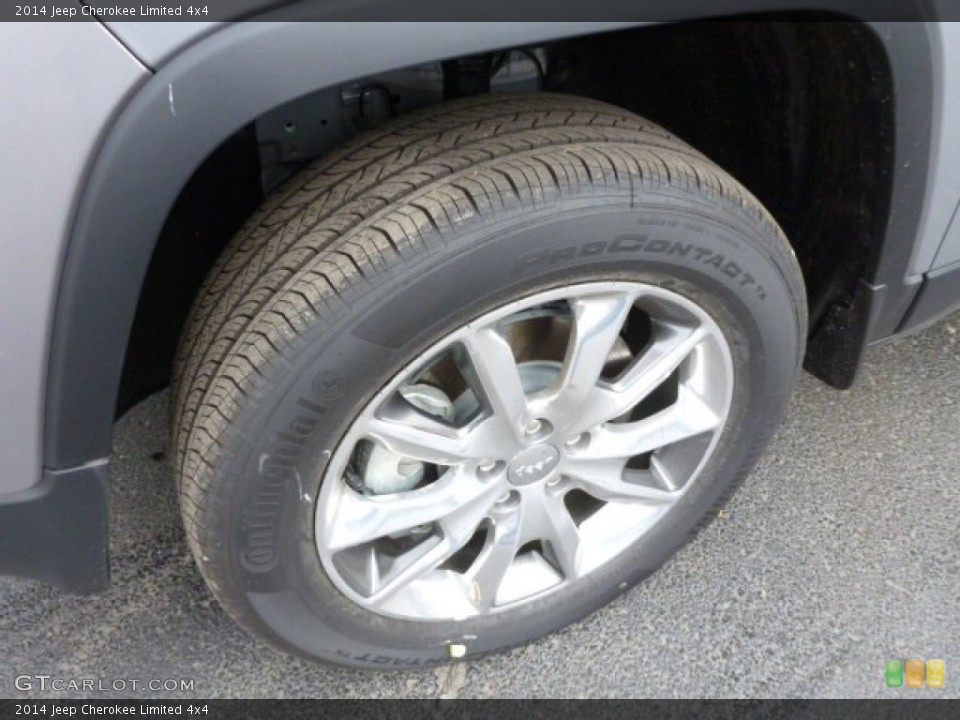 2014 Jeep Cherokee Limited 4x4 Wheel and Tire Photo #87486536