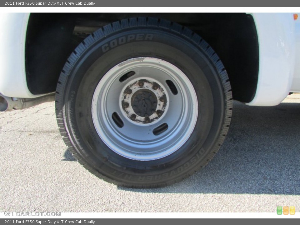 2011 Ford F350 Super Duty XLT Crew Cab Dually Wheel and Tire Photo #87487889