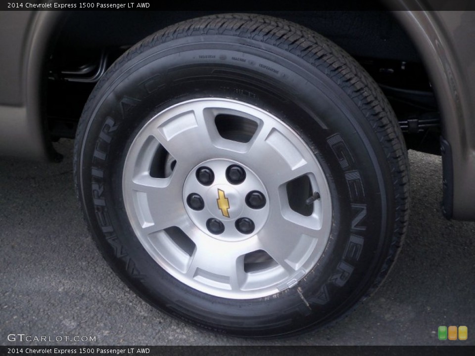 2014 Chevrolet Express 1500 Passenger LT AWD Wheel and Tire Photo #87556253