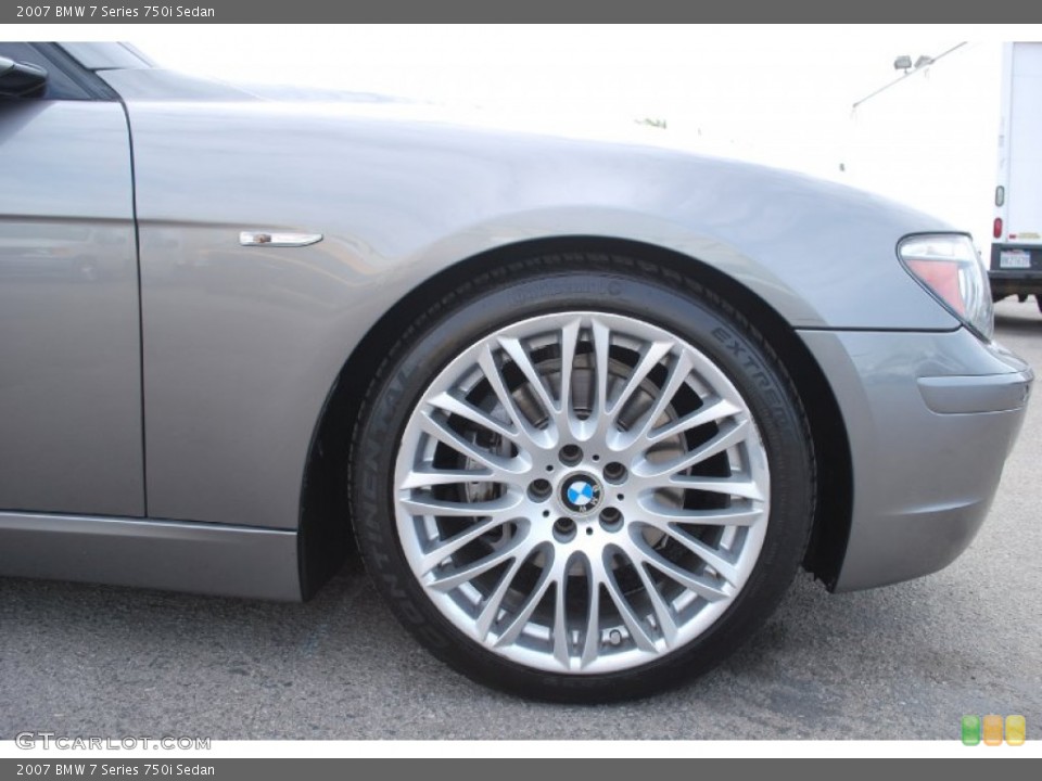 2007 BMW 7 Series 750i Sedan Wheel and Tire Photo #87558041