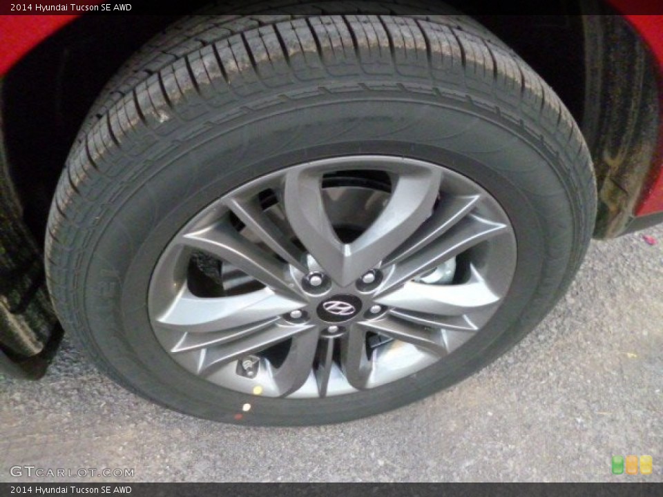 2014 Hyundai Tucson SE AWD Wheel and Tire Photo #87579163