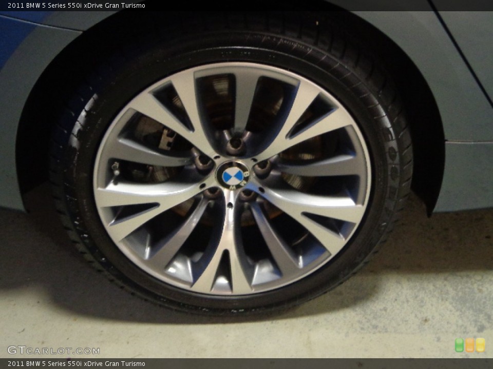 2011 BMW 5 Series 550i xDrive Gran Turismo Wheel and Tire Photo #87621586