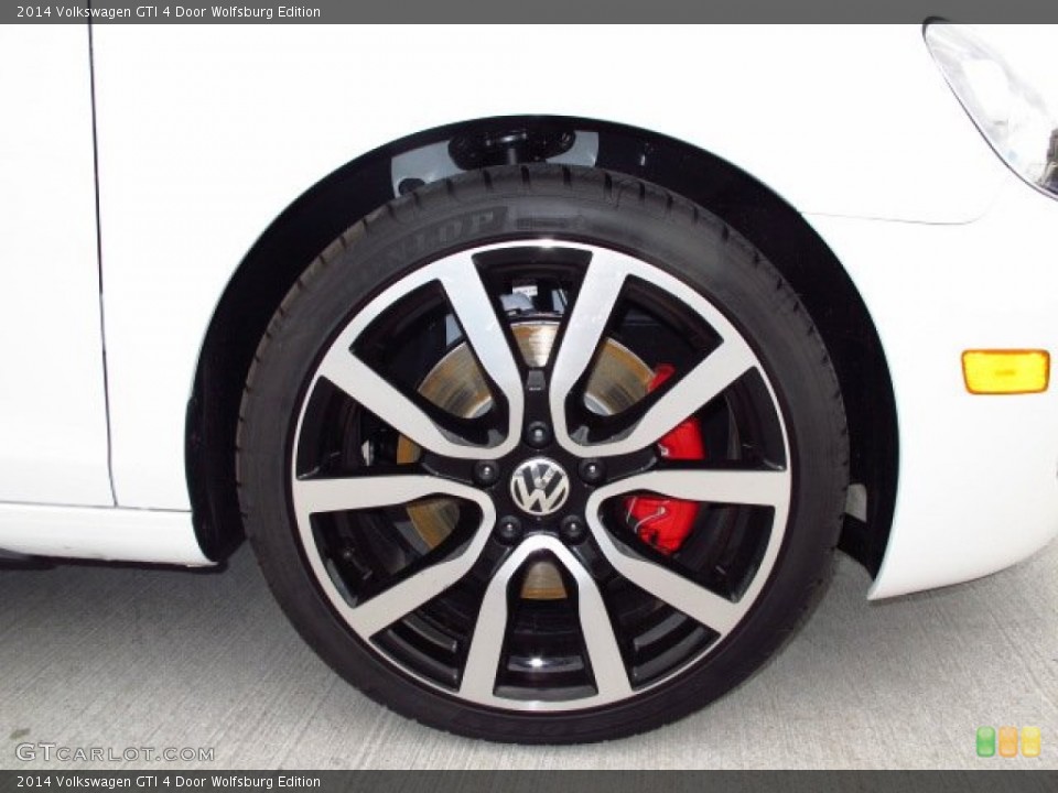 2014 Volkswagen GTI 4 Door Wolfsburg Edition Wheel and Tire Photo #87628312
