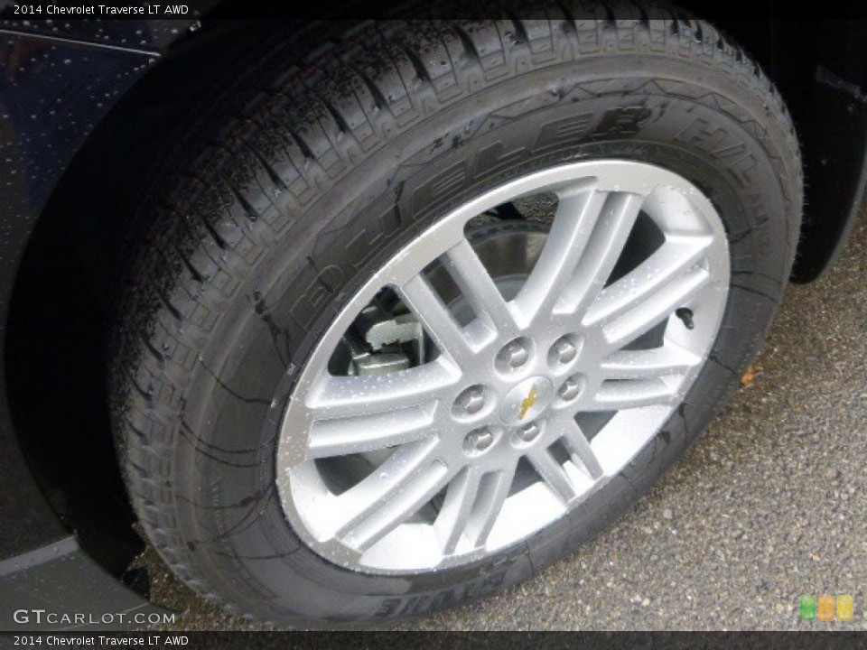 2014 Chevrolet Traverse LT AWD Wheel and Tire Photo #87708242