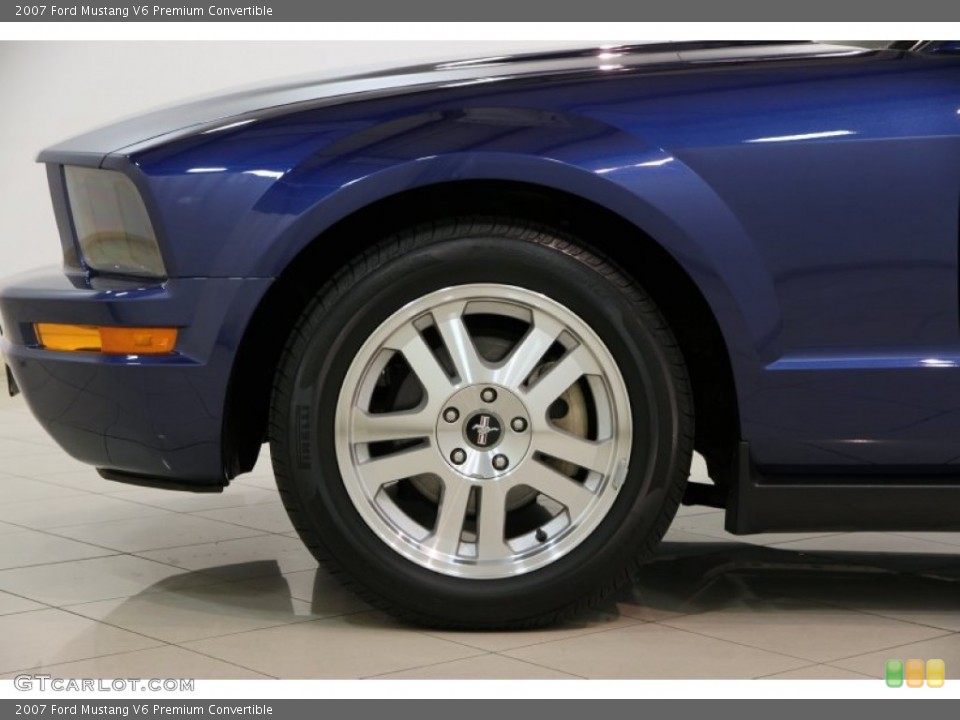 2007 Ford Mustang V6 Premium Convertible Wheel and Tire Photo #87724959