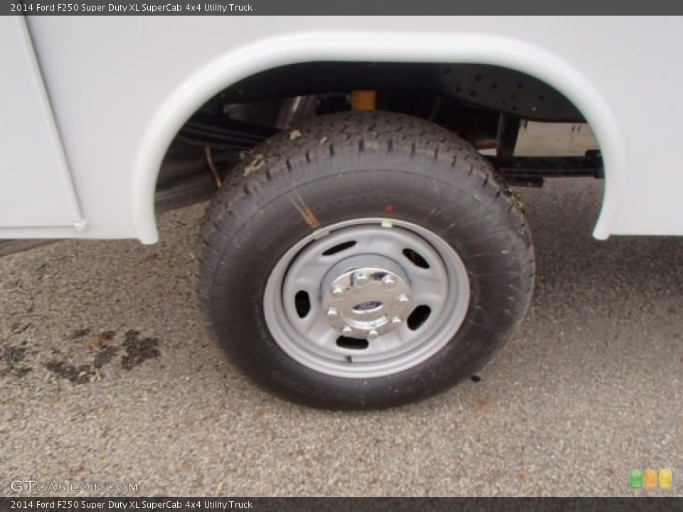 2014 Ford F250 Super Duty XL SuperCab 4x4 Utility Truck Wheel and Tire Photo #87732512