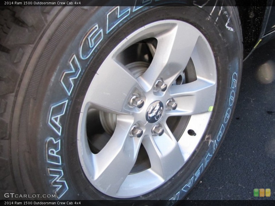 2014 Ram 1500 Outdoorsman Crew Cab 4x4 Wheel and Tire Photo #87738105