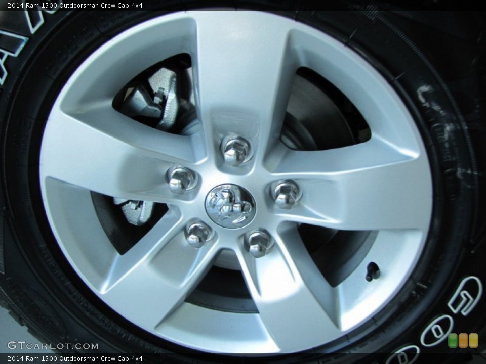 2014 Ram 1500 Outdoorsman Crew Cab 4x4 Wheel and Tire Photo #87739278