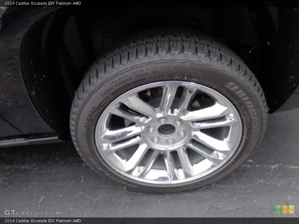 2014 Cadillac Escalade ESV Platinum AWD Wheel and Tire Photo #87747963