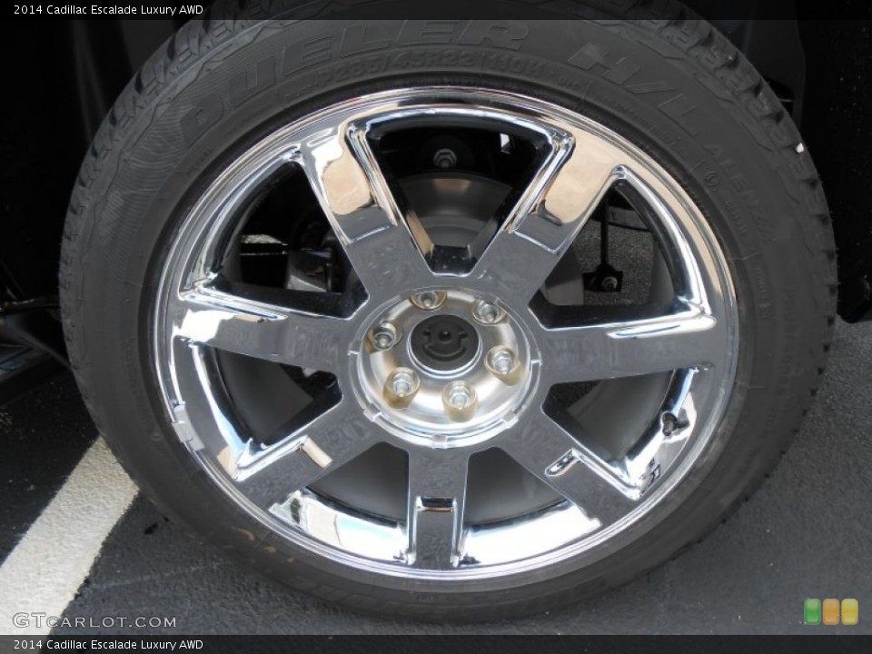 2014 Cadillac Escalade Luxury AWD Wheel and Tire Photo #87750549