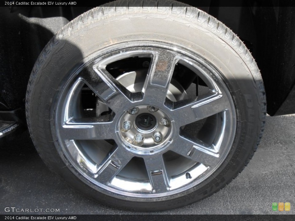 2014 Cadillac Escalade ESV Luxury AWD Wheel and Tire Photo #87751203