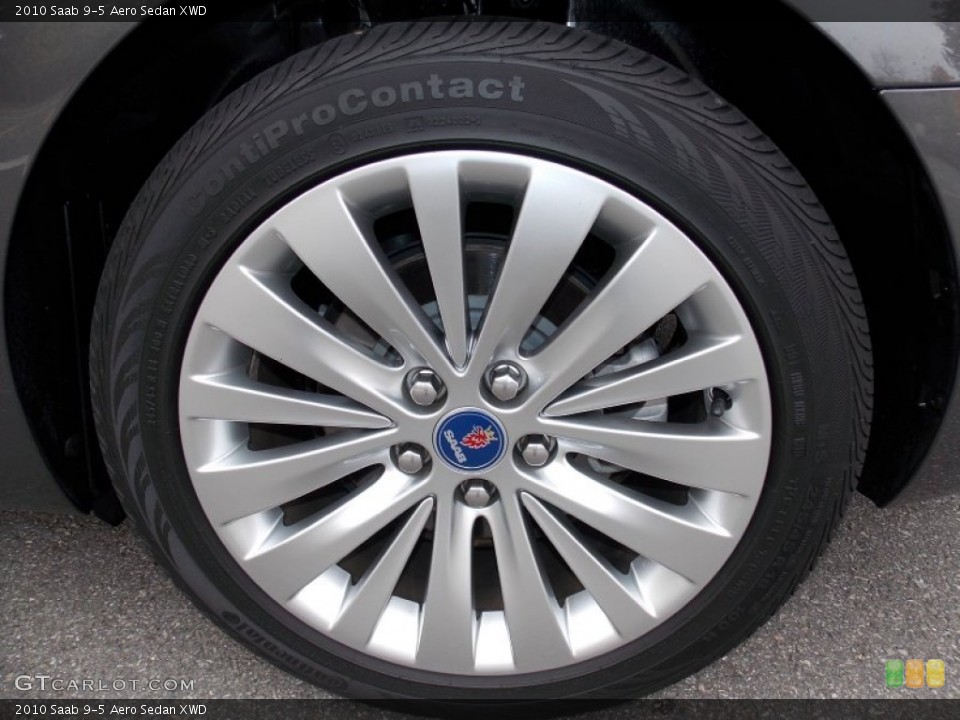 2010 Saab 9-5 Aero Sedan XWD Wheel and Tire Photo #87765578