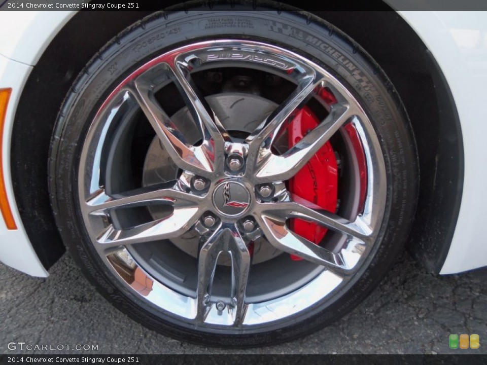 2014 Chevrolet Corvette Stingray Coupe Z51 Wheel and Tire Photo #87843786