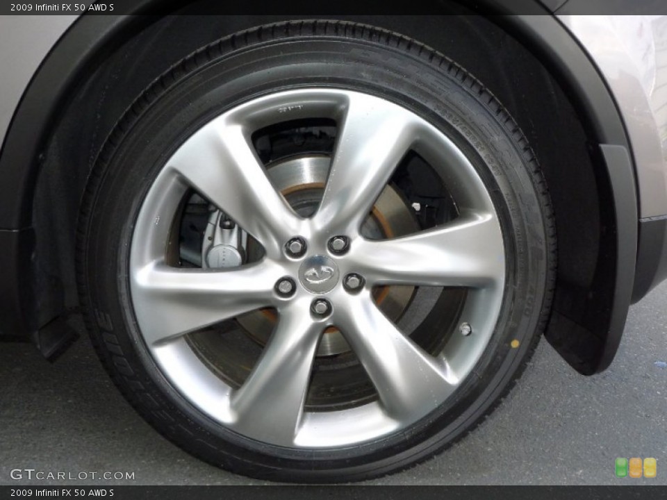 2009 Infiniti FX 50 AWD S Wheel and Tire Photo #87849602