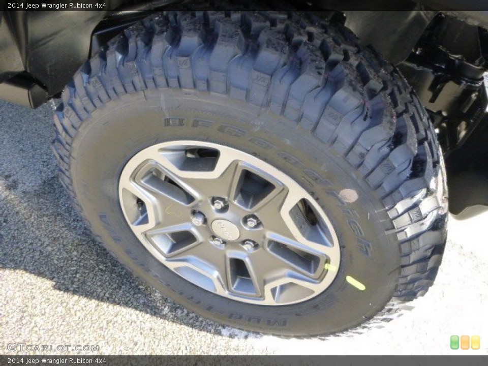 2014 Jeep Wrangler Rubicon 4x4 Wheel and Tire Photo #87886714