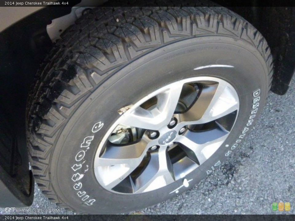 2014 Jeep Cherokee Trailhawk 4x4 Wheel and Tire Photo #87887616