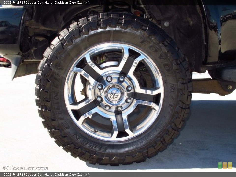 2008 Ford F250 Super Duty Harley Davidson Crew Cab 4x4 Wheel and Tire Photo #87896074