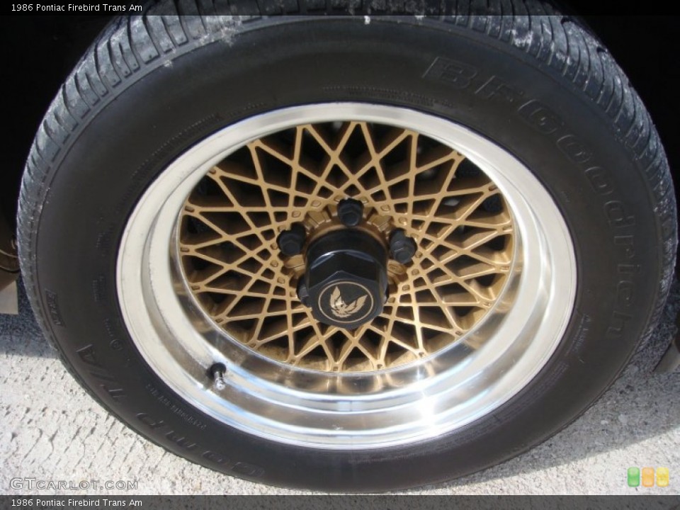 1986 Pontiac Firebird Wheels and Tires