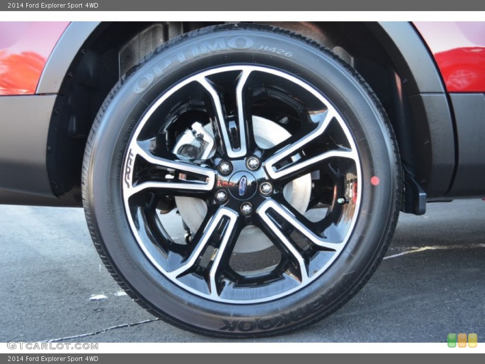2014 Ford Explorer Sport 4WD Wheel and Tire Photo #87935163