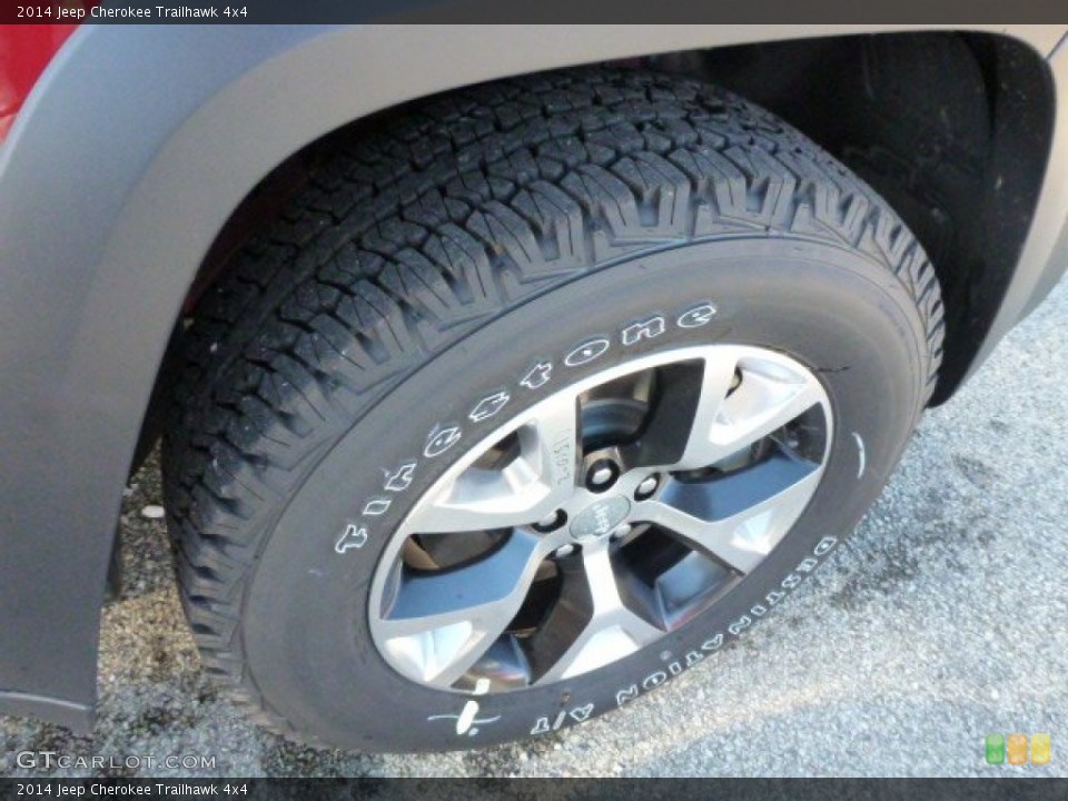 2014 Jeep Cherokee Trailhawk 4x4 Wheel and Tire Photo #87943635