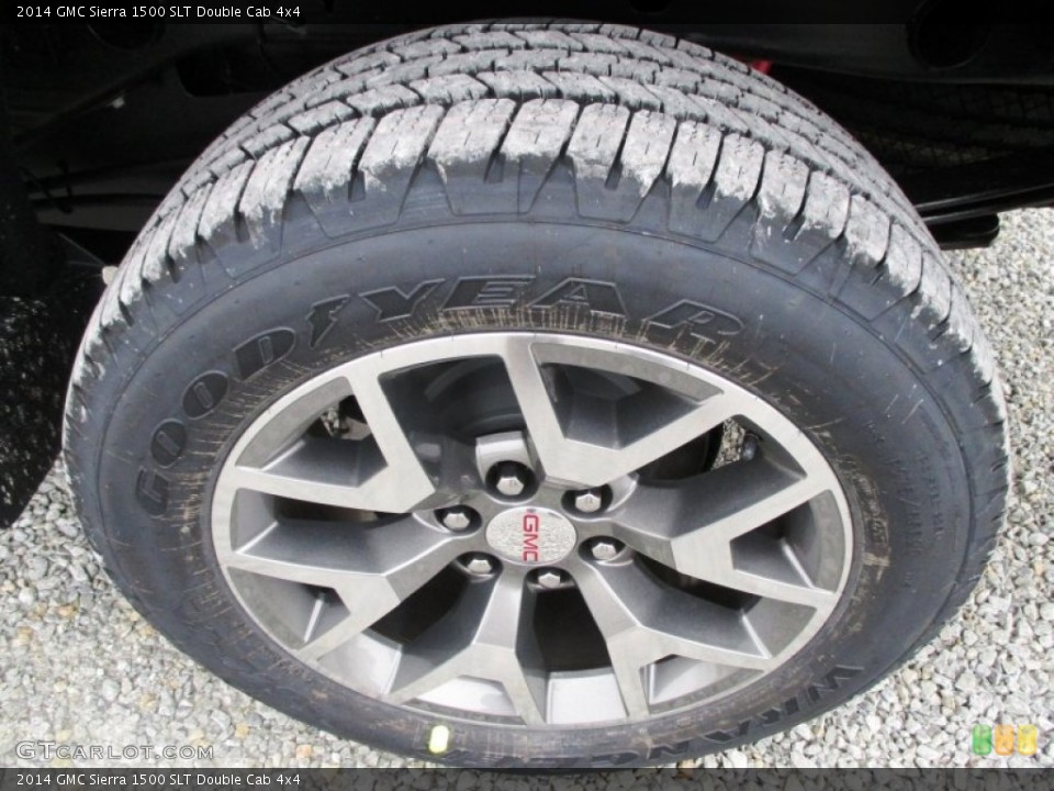 2014 GMC Sierra 1500 SLT Double Cab 4x4 Wheel and Tire Photo #87980595