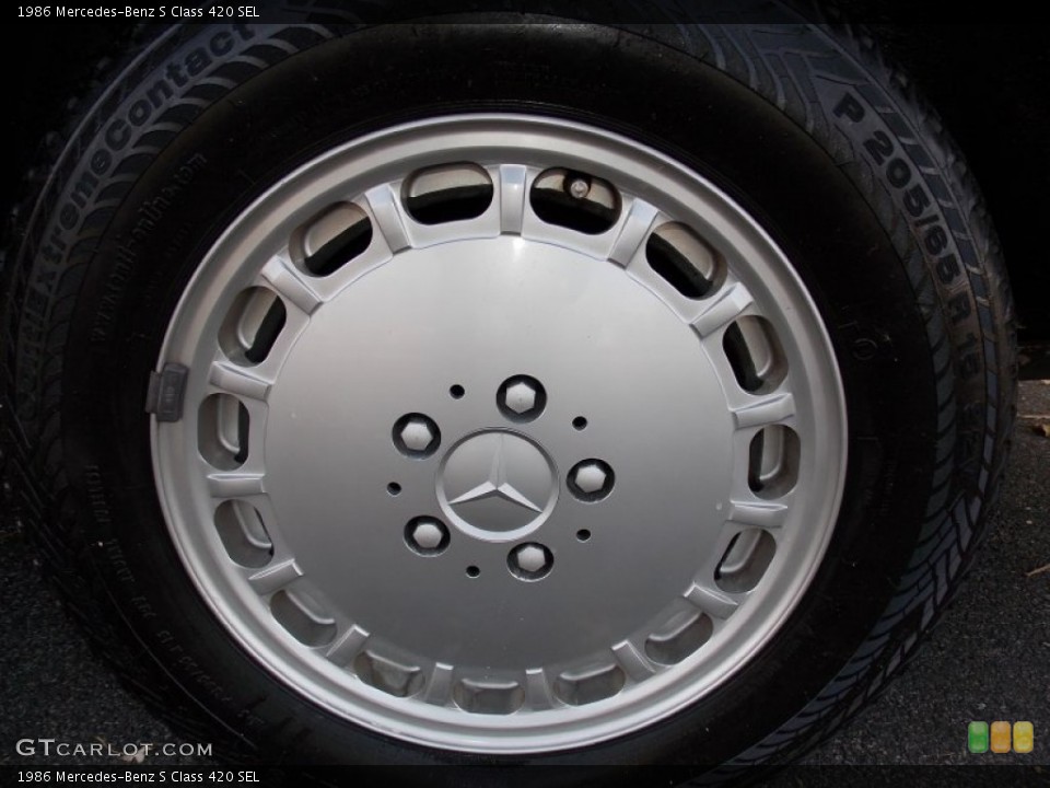 1986 Mercedes-Benz S Class 420 SEL Wheel and Tire Photo #87991572