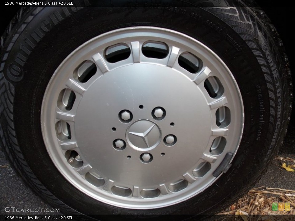 1986 Mercedes-Benz S Class 420 SEL Wheel and Tire Photo #87991593