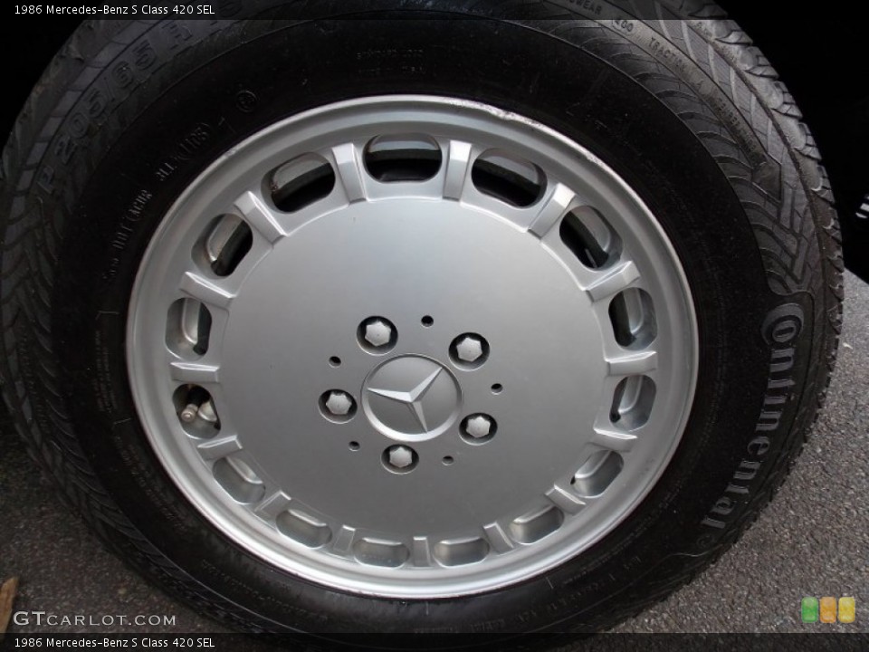 1986 Mercedes-Benz S Class 420 SEL Wheel and Tire Photo #87991611