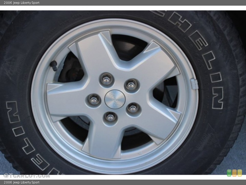 2006 Jeep Liberty Sport Wheel and Tire Photo #87993978