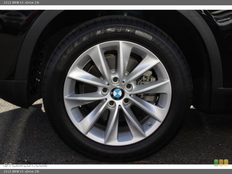 2013 BMW X3 xDrive 28i Wheel and Tire Photo #88034213