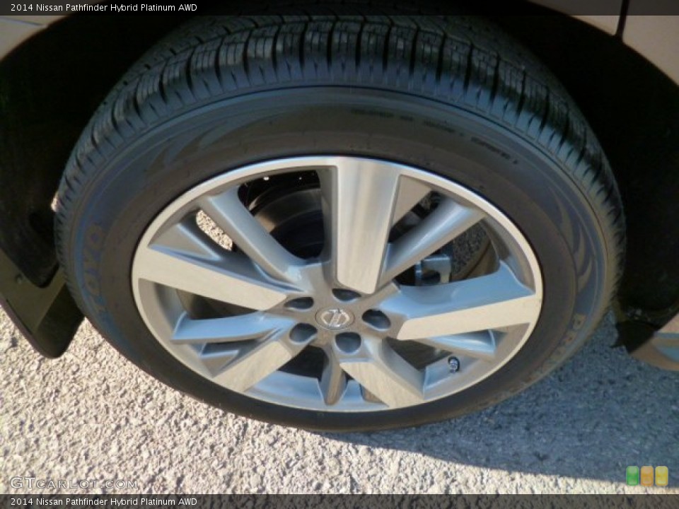 2014 Nissan Pathfinder Hybrid Platinum AWD Wheel and Tire Photo #88062129