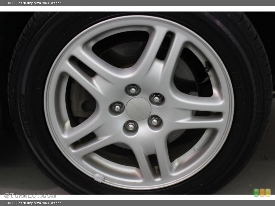 2003 Subaru Impreza WRX Wagon Wheel and Tire Photo #88072278