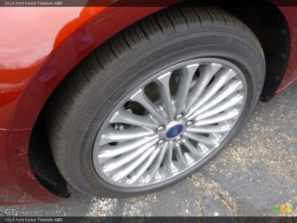 2014 Ford Fusion Titanium AWD Wheel and Tire Photo #88093758